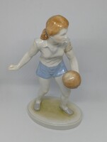 Kőbányai porcelán röplabdázó lány"RITKA"!