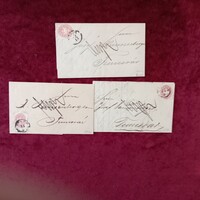 GYŰJTEMÉNYBE: 2 DB borítékos Levél + 1 DB Levél Boríték/1866. Bélyeg + Szép állapot  Képek szerint