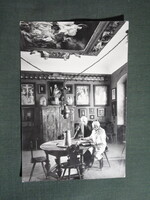 Képeslap,Sopron,Stornó múzeum látkép,részlet,1969-