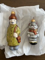 Pechkin a postás és Matroskin a macska karácsonyfadísz szett