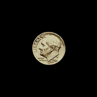 USA - ONE DIME (egy 10 centes) - Roosevelt Centes - verdefényes - 1986