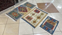 3919 Szumák, Kelim ,Kilim ,Kézi Gyapjú Szőnyeg szett 50X130CM INGYEN FUTÁR
