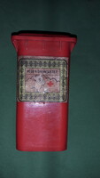 Régi szemetes kuka alakú plasztik ceruza iron tartó 11 x 7 cm a képek szerint