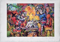 Tóth Ernő - Végjáték 26,5 x 36,5 cm computerprint, merített papír