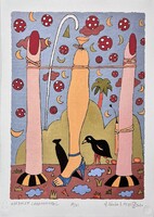 Ef Zámbó István - Ujjbalett lábharmattal 42 x 30 cm computer print, merített papír