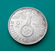 Németország - Harmadik Birodalom - ezüst 2 reichsmark - 1937 "A"