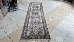 3879 Kazak Kars kézi csomó gyapjú perzsa futó szőnyeg 80X290CM INGYEN FUTÁR