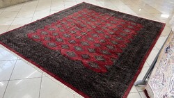 3975 AKCIÓ Pakisztáni Yamud kézi csomó gyapjú perzsa szőnyeg 250X300CM ingyen futár