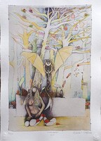 Ef Zámbó István - Mese 59 x 41 cm computer print, merített papír