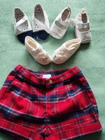 Baby girl shoes and shorts