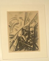 Ruzicskay György - Illusztráció, algráfia, papír, jelzett