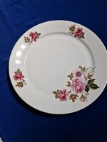Alföldi rózsa mintás porcelán tányér kínáló lapos tányér