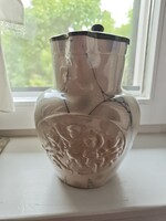 Antik Zsolnay angyalkás sörös kancsó, XIX.century Zsolnay pitcher