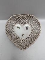 Áttört porcelán gyűrűtartó. 4963