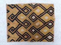 Antik afrikai szőttes Kuba népcsoport Kongó Afrika népművészete schowa raffia terítő 315 1999