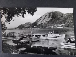 Régi képeslap Nagymaros, kompátkelés Visegrád felé 1963