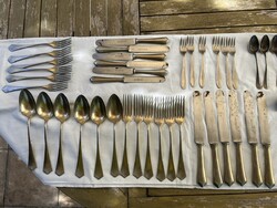 Régi Wellner Alpakka 34 db-os evőeszközkészlet.