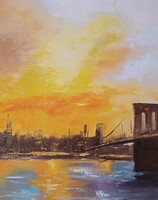 Brooklyn híd című festmény