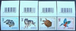 S4603-6k /  2001 Földrészek állatai V. - Európa bélyegsor postatiszta vonalkódos