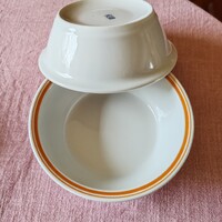 BM Központi Kórház feliratos Alföldi leveses, gulyás, kocsonyás tányér