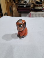 Régi porcelán figurális sószóró ezüst díszitéses