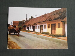 Képeslap,Villány,Pincesor,utca látkép,részlet, 1976-