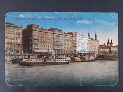Antik képeslap - Budapest Hungária és Bristol szálloda - Tábori posta 211. 1917. M.Kir. 34-ik honv.