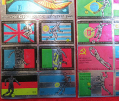 1966 / VIII. LABDARÚGÓ VILÁGBAJNOKSÁG EMLÉKLAP  ( "EZÜST FÓLI A" ) LOT