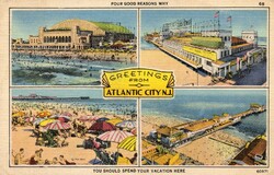 Képeslap: USA, Atlantic City.