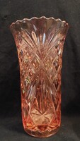 Barackszínű üveg váza