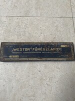 Régi fém fűrészlapok doboz “Westor”