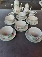 Herendi Őszirózsás Tertia,Tercia 6 személyes Tea-Kávés Készlet.
