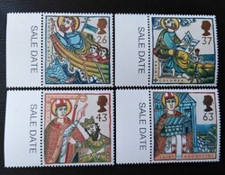 Ang1684-7sz / Anglia 1997 Úttörők bélyegsor postatiszta ívszéli feliratos