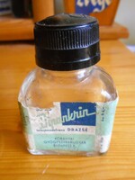 2 db. régi kis gyógyszeres üveg az 1960-as évekből (Tokodi Üveggyár)