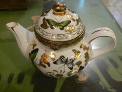 Porcelán kancsó  alakú ékszertartó bonbonier