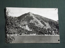 Képeslap,Visegrád,hajóállomás,kikötő,Salamontorony,vár látkép,részlet, 1963-