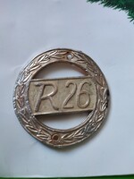 Veterán bicikli nyaktábla R26