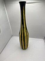 Illés László iparművész csurgatott mázas kerámia váza. 5176
