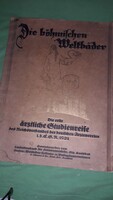 Antik 1924. FÜRDŐK német nyelvű képes album reklám katalógus könyv a képek szerint