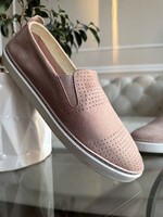 5th Avenue 41 Genuine Leather Shoes, Pink Leather Sneakers, Casual Shoes, Moccasins