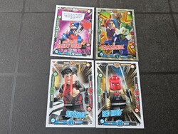 Lego DC Comics collectible card 4 pcs in one set