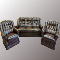 Vintage Leather Lounge Set