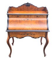 Gyönyörű antik francia stílusú (Louis XV) íróasztal B186