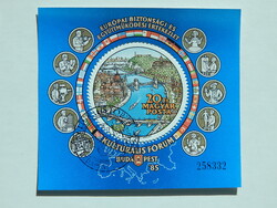 1985. Európai Biztonsági és Együttműködési Értekezlet (IX.) Kulturális Fórum, Budapest blokk, pcs.