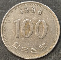 Dél-Korea 100 Won, 1986.