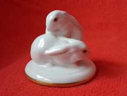 1 Ft-ról! Antik / Ó-Herendi nyulak, nyuszi páros