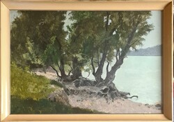 Biai Föglein István (1905 - 1974) : Vízparti táj (Dunapart)