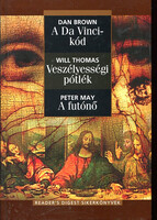 Detektívregények (A Da Vinci-kód, Veszélyességi pótlék, A futónő) - Dan Brown, Will Thomas, Peter May