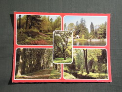 Képeslap,Zirc,mozaik,arborétum,park látkép,részlet, 1983-