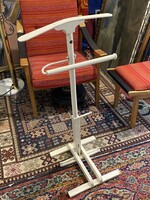 ANTIK BAUHAUS SZOBA INAS, FEHÉR SZÍNŰ, FA RUHATARTÓ ÁLLVÁNY